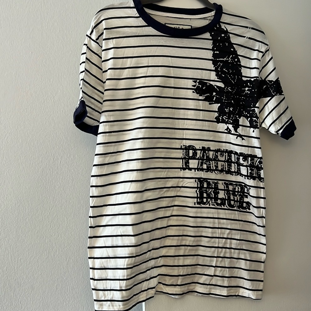 Pacific Blue striped, men’s t-shirt